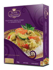 Vegetable Green Curry with Jasmine Rice 350gm